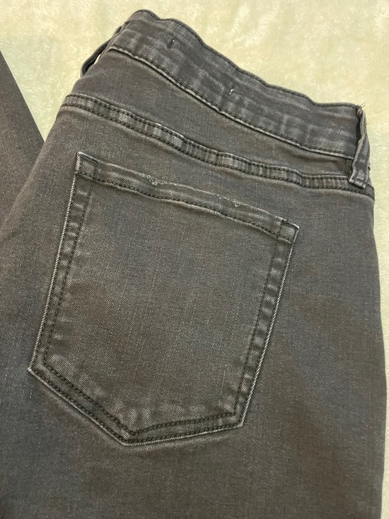 Ava & Viv Black Mid-Rise Skinny Cropped Raw-Hem Ankle Jeans - Picture 3 of 12